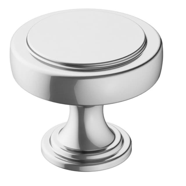 Amerock Exceed Series Polished Chrome 1-3/8 in (35 mm) Diameter Knob, - BP3688026