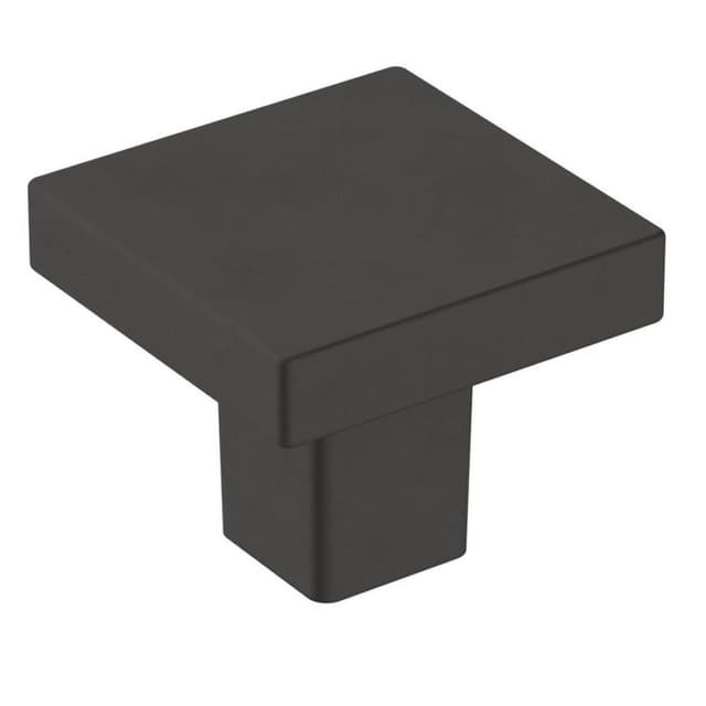 Amerock Monument Series Matte Black 1-3/16 in (30 mm) Diameter Knob, - BP36905FB