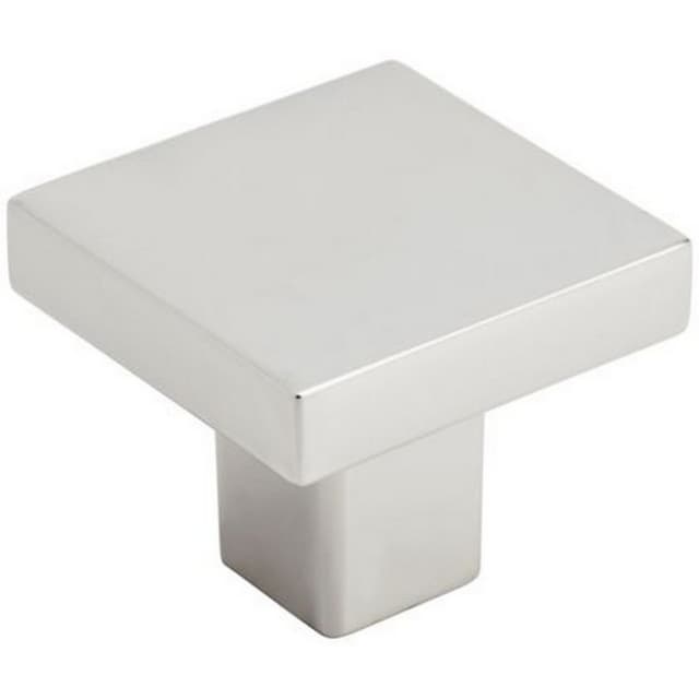 Amerock Monument Series Polished Nickel 1-3/16 in (30 mm) L x 1-3/16 in (30 mm) W Knob, -BP36905PN