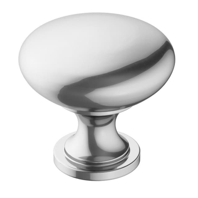 Amerock Era Series Polished Chrome 1-1/4 in (32 mm) Diameter Knob, - BP3690726