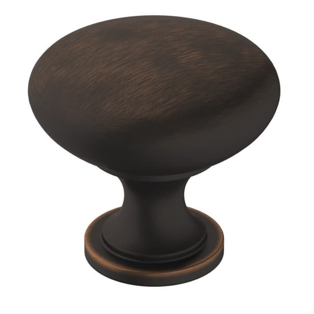 Amerock Era Series Oil Rubbed Bronze 1-1/4 in (32 mm) Diameter Knob, - BP36907ORB