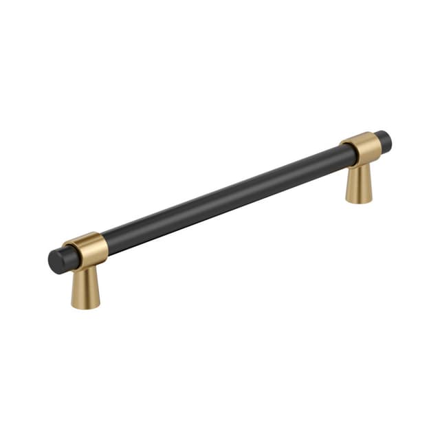 Amerock Mergence Series 12 in (305 mm) Center to Center Matte Black/Champagne Bronze Pull, BP36982FBCZ