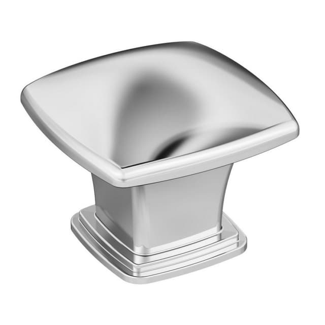 Amerock Garfield Series Polished Chrome 1-3/16 in (30 mm) L x 1-3/16 in (30 mm) W Knob, BP3702026