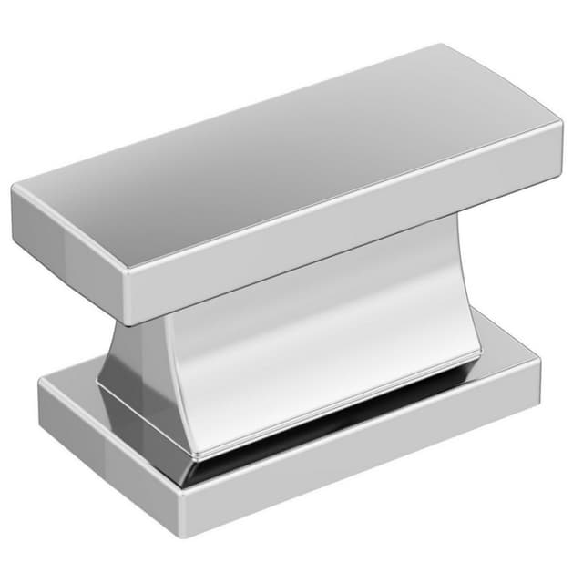 Amerock Socle Series Polished Chrome 1-7/16 in (37 mm) L x 9/16 in (14 mm) W Knob, -BP3702326