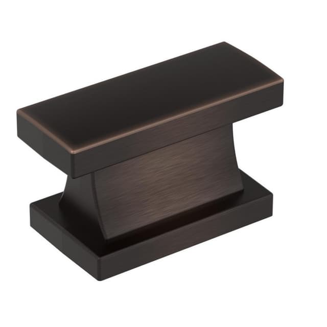 Amerock Socle Series Oil Rubbed Bronze 1-7/16 in (37 mm) L x 9/16 in (14 mm) W Knob, -BP37023ORB