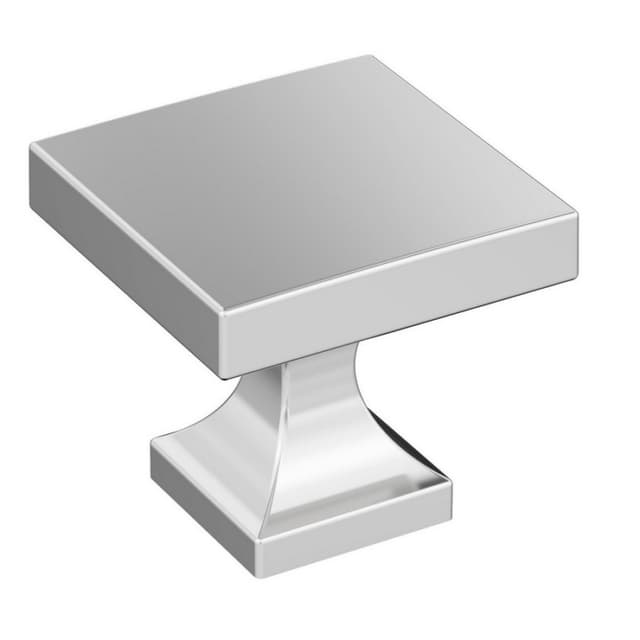 Amerock Pedestal Series Polished Chrome 1-1/16 in (27 mm) L x 1-1/16 in (27 mm) W Knob, BP3702426