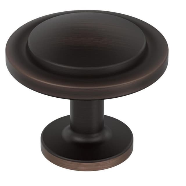 Amerock Loop Series Oil Rubbed Bronze 1-3/16 in (30 mm) Diameter Knob, BP37025ORB