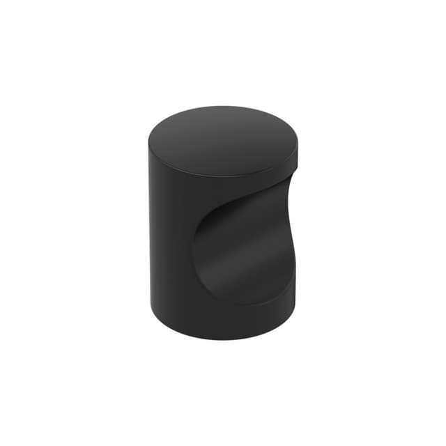 Amerock Whistle Series Matte Black 11/16 in (18 mm) Diameter Knob, - BP37026MB