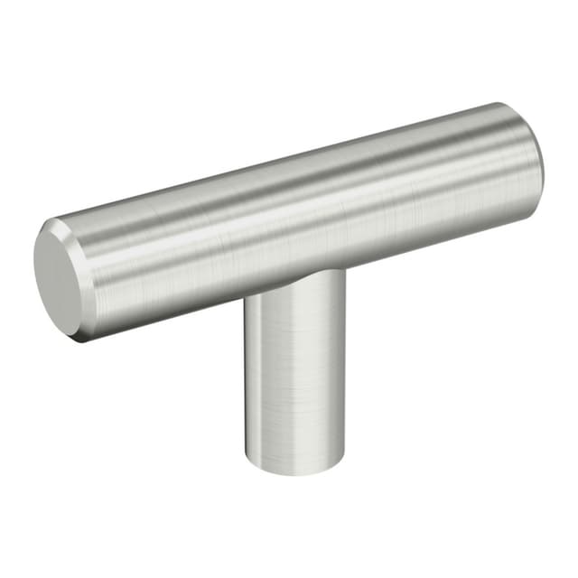 Amerock Bar Pulls Series Stainless Steel 2 in (51 mm) L x 7/16 in (11 mm) W Knob, -BP37029SS