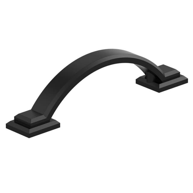 Amerock Sheffield Series 3 in (76 mm) Center to Center Matte Black Pull, BP37040MB