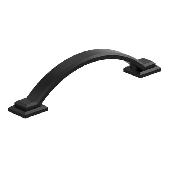 Amerock Sheffield Series 3-3/4 in (96 mm) Center to Center Matte Black Pull, BP37041MB