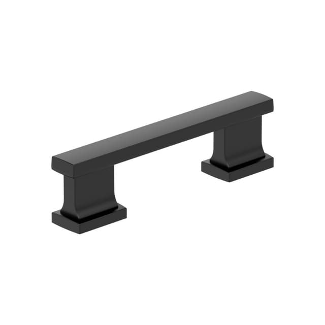 Amerock Triomphe Series 3 in (76 mm) Center to Center Matte Black Pull, -BP37090MB