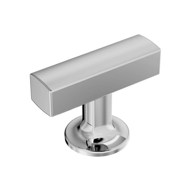 Amerock Everett Series Polished Chrome 1-3/4 in (44 mm) L x 1/2 in (13 mm) W Knob, -BP3710026