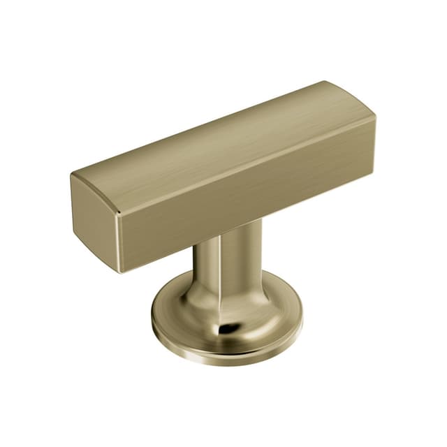 Amerock Everett Series Golden Champagne 1-3/4 in (44 mm) L x 1/2 in (13 mm) W Knob, -BP37100BBZ