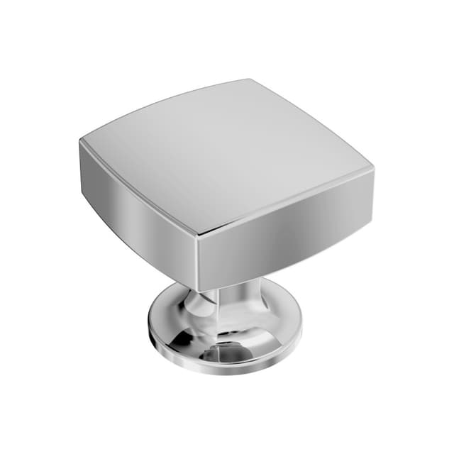 Amerock Everett Series Polished Chrome 1-1/4 in (32 mm) L x 1-1/4 in (32 mm) W Knob, -BP3710126