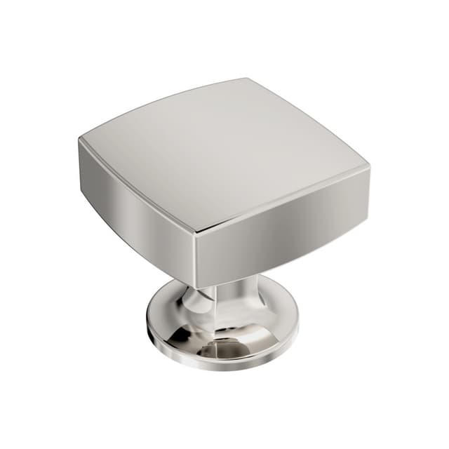Amerock Everett Series Polished Nickel 1-1/4 in (32 mm) L x 1-1/4 in (32 mm) W Knob, -BP37101PN
