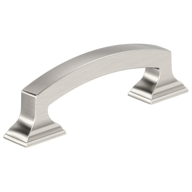 Amerock Incisive Series 3 in (76 mm) Center to Center Satin Nickel Pull, BP37120G10