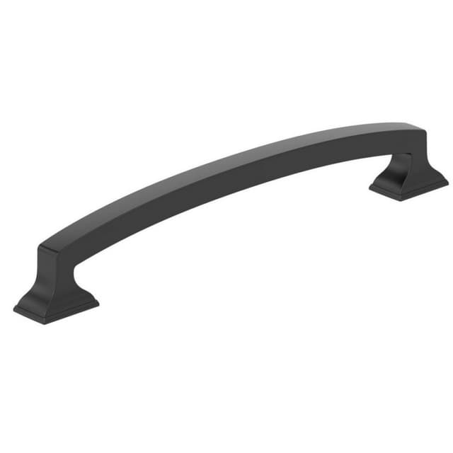 Amerock Incisive Series 6-5/16 in (160 mm) Center to Center Matte Black Pull, BP37123MB