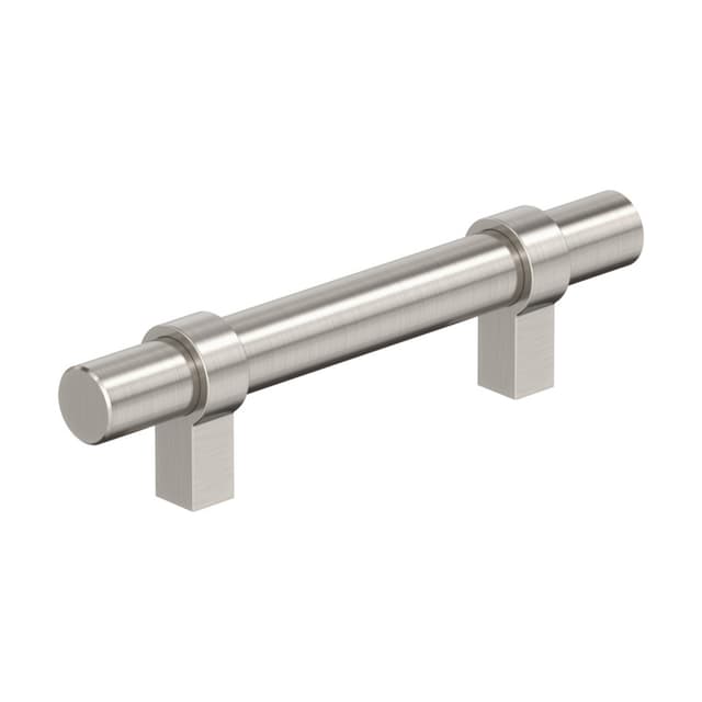 Amerock Central Series 3 in (76 mm) Center to Center Satin Nickel Pull, -BP37160G10