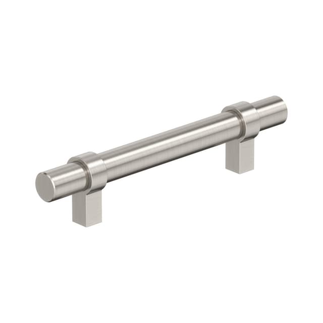 Amerock Central Series 3-3/4 in (96 mm) Center to Center Satin Nickel Pull, -BP37161G10