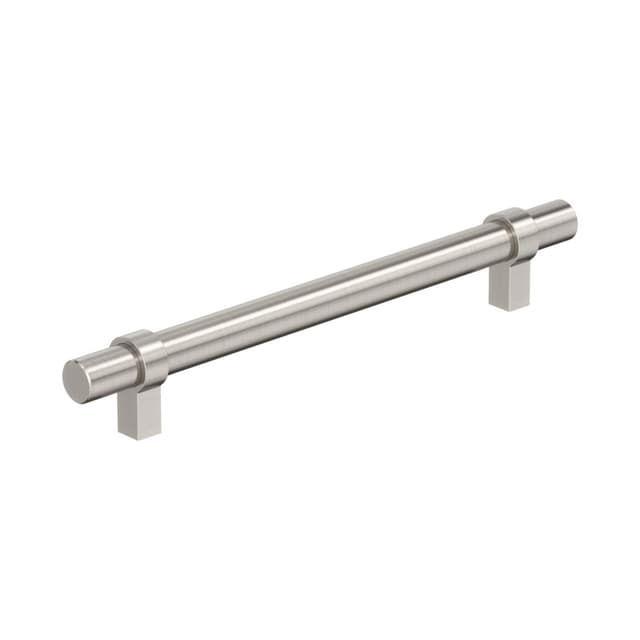 Amerock Central Series 6-5/16 in (160 mm) Center to Center Satin Nickel Pull, -BP37163G10