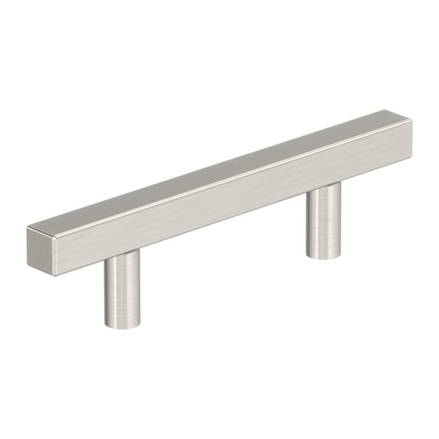 Amerock Bar Pull Square Series 3 in (76 mm) Center to Center Satin Nickel Pull, -BP37175G10