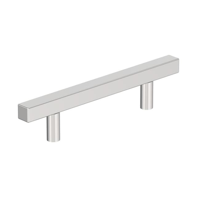 Amerock Bar Pull Square Series 3-3/4 in (96 mm) Center to Center Polished Chrome Pull, -BP3717626