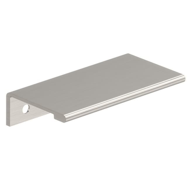 Amerock Streamline II Series 2-3/16 in (56 mm) Center to Center Satin Nickel Edge Pull, BP37191G10
