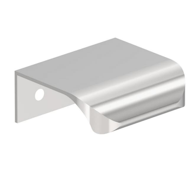 Amerock Streamline Tab Series 1 in (25 mm) Center to Center Polished Chrome Edge Pull, -BP3720026
