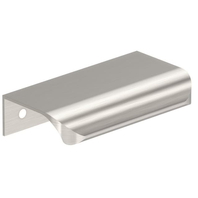 Amerock Streamline Tab Series 2-3/16 in (56 mm) Center to Center Satin Nickel Edge Pull, -BP37201G10