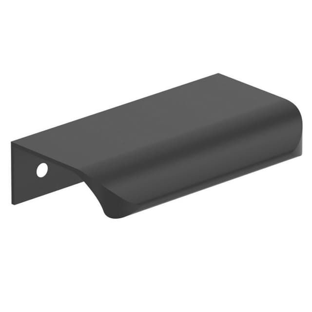 Amerock Streamline Tab Series 2-3/16 in (56 mm) Center to Center Matte Black Edge Pull, -BP37201MB
