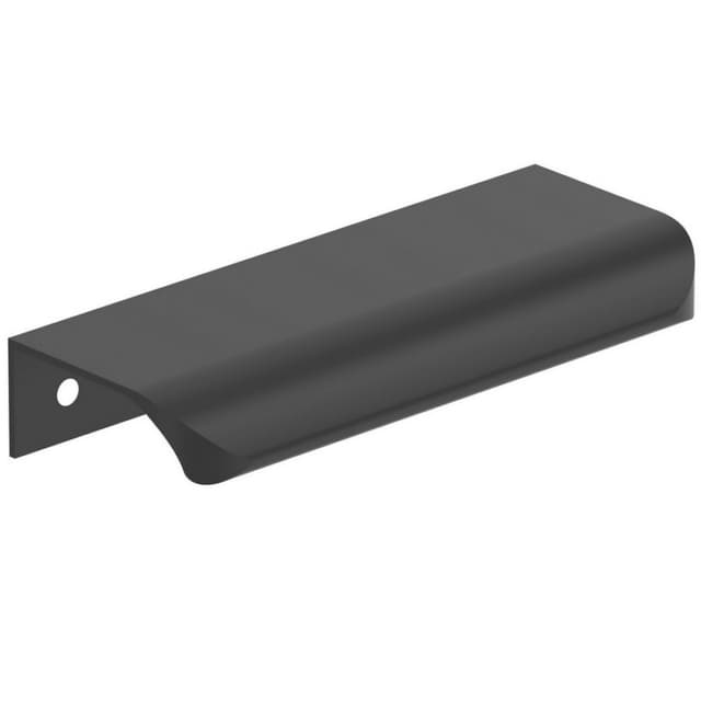 Amerock Streamline Tab Series 3-3/16 in (81 mm) Center to Center Matte Black Edge Pull, -BP37202MB
