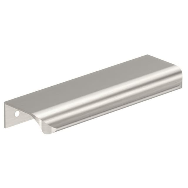 Amerock Streamline Tab Series 4-3/16 in (106 mm) Center to Center Satin Nickel Edge Pull, -BP37203G10