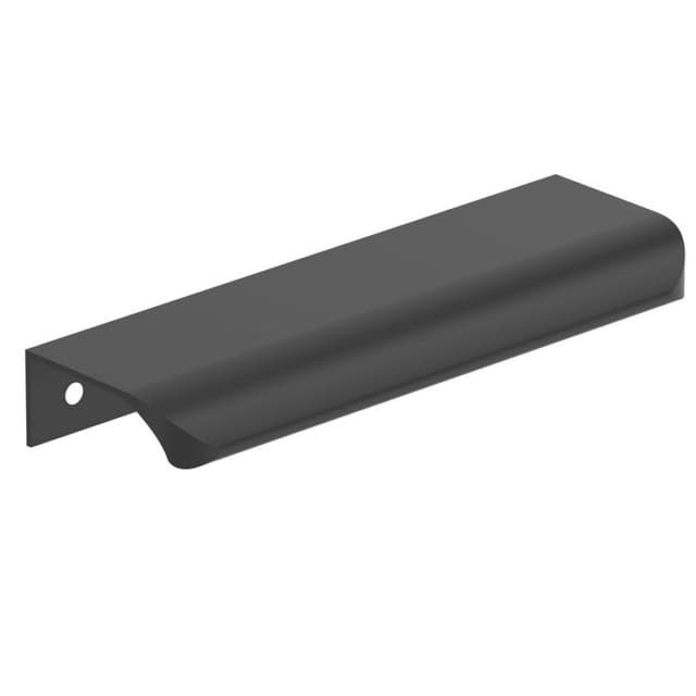 Amerock Streamline Tab Series 4-3/16 in (106 mm) Center to Center Matte Black Edge Pull, -BP37203MB