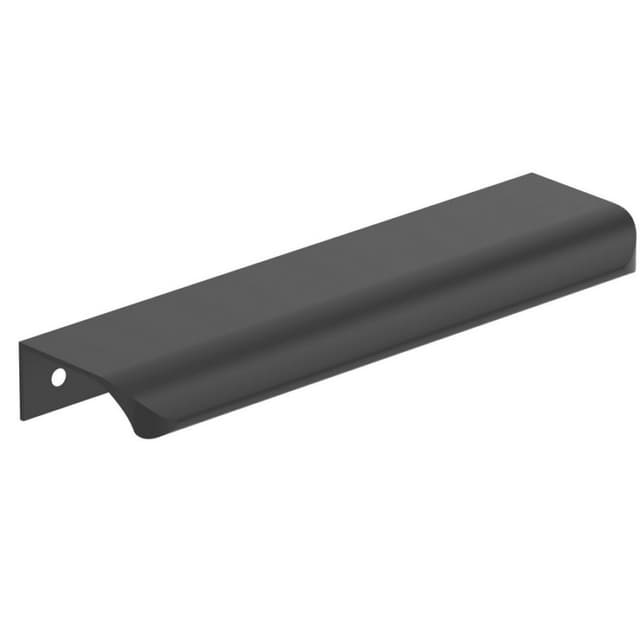 Amerock Streamline Tab Series 5-3/16 in (132 mm) Center to Center Matte Black Edge Pull, -BP37204MB