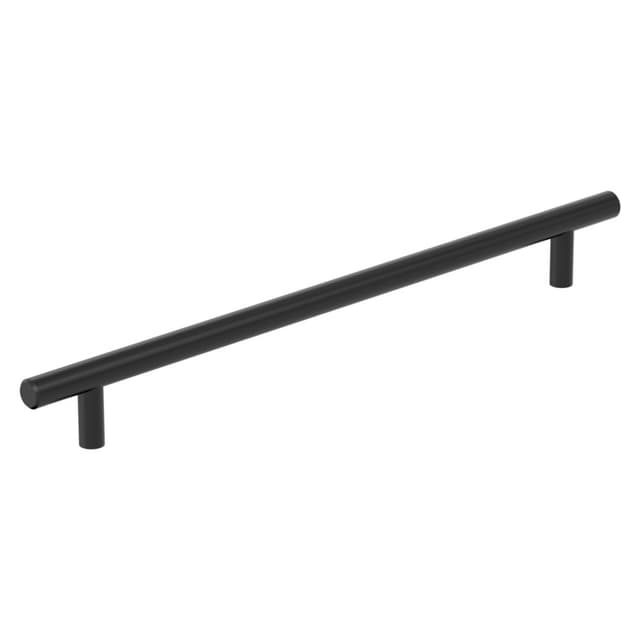 Amerock Bar Pull Hollow Series 10-1/16 in (256 mm) Center to Center Matte Black Bar Pull, -BP37246MB