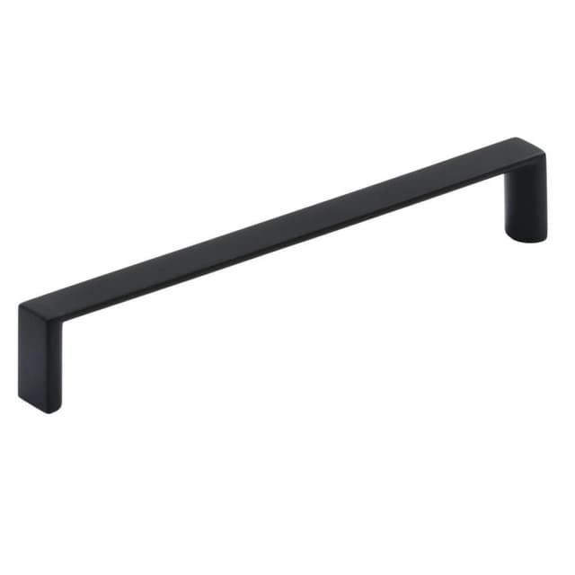 Amerock Metro Series 5-1/16 in (128 mm) Center to Center Matte Black Pull, BP37291MB