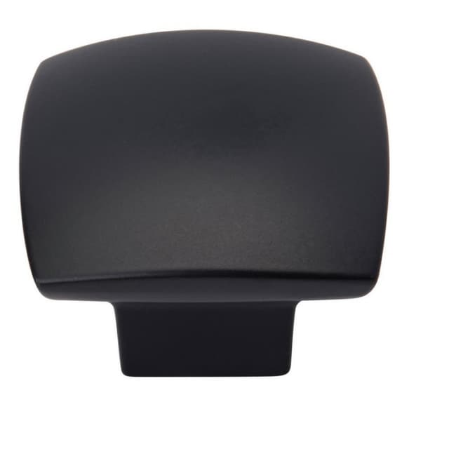 Amerock Sunset Series Matte Black 1-3/16 in (30 mm) L x 1-3/16 in (30 mm) W Knob, BP37295MB