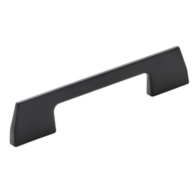 Amerock Angle Series 3-3/4 in (96 mm) Center to Center Matte Black Pull, BP37300MB