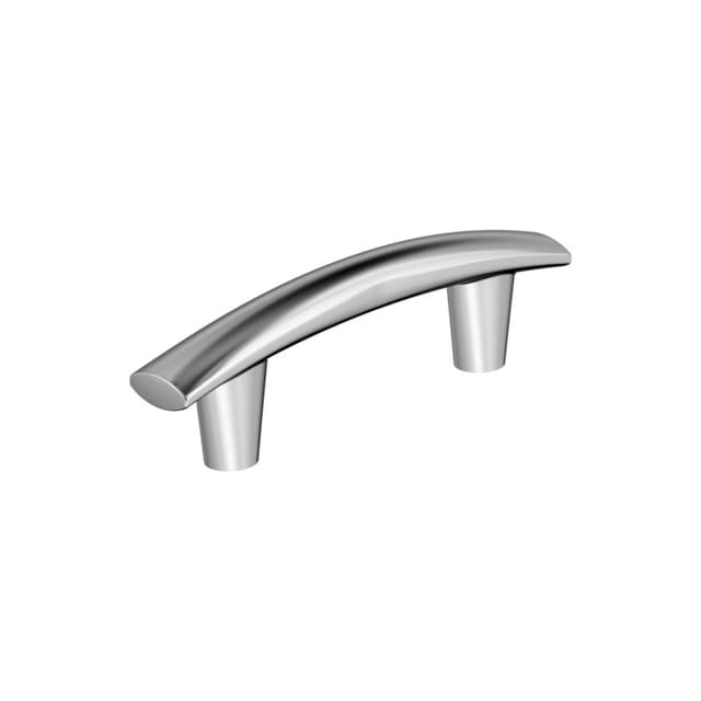 Amerock Willow Series 3 in (76 mm) Center to Center Polished Chrome Pull, BP3730926
