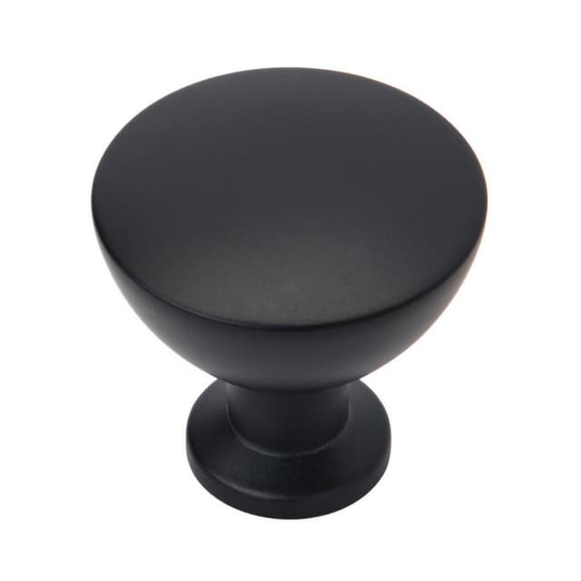 Amerock Grail Series Matte Black 1-5/16 in (33 mm) Diameter Knob, BP37330MB