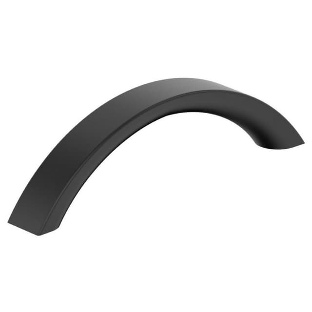 Amerock Parabolic Series 3-3/4 in (96 mm) Center to Center Matte Black Pull, BP37346MB