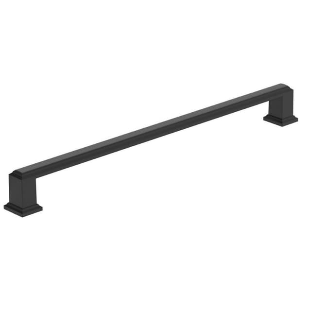Amerock Appoint Series 10-1/16 in (256 mm) Center to Center Matte Black Pull, -BP37361FB