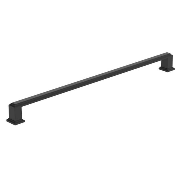 Amerock Appoint Series 12-5/8 in (320 mm) Center to Center Matte Black Pull, -BP37362FB