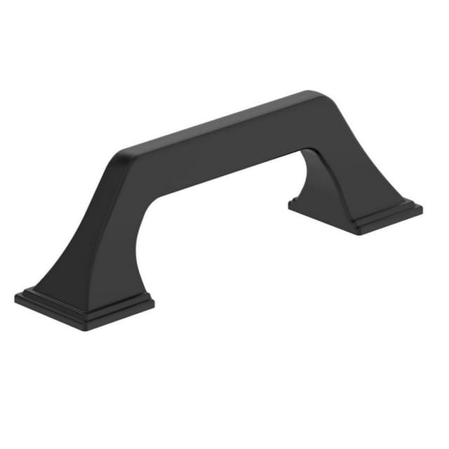 Amerock Exceed Series 3 in (76 mm) Center to Center Matte Black Pull, -BP37375FB