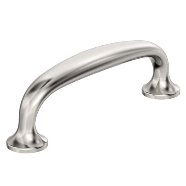 Amerock Renown Series 3 in (76 mm) Center to Center Polished Nickel Pull, BP37395PN