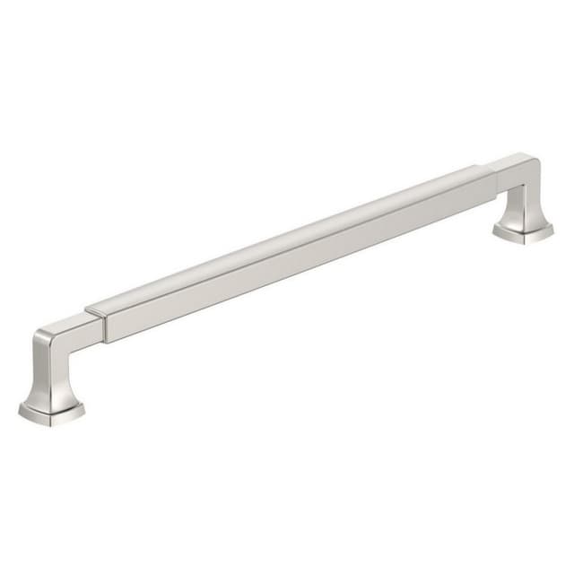 Amerock Stature Series 10-1/16 in (256 mm) Center to Center Polished Nickel Pull, BP37400PN