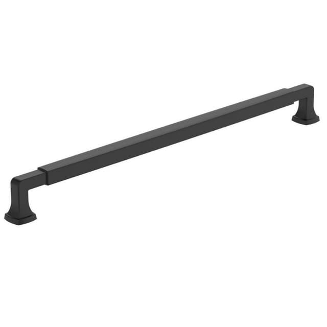 Amerock Stature Series 12-5/8 in (320 mm) Center to Center Matte Black Pull, -BP37401FB