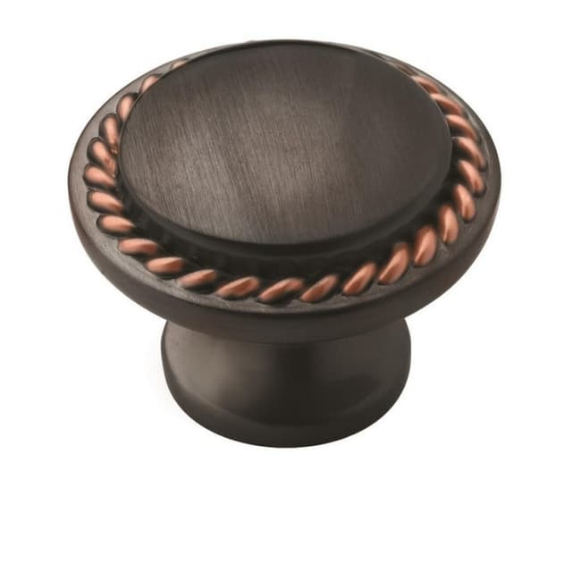 Amerock Everyday Heritage Series Oil Rubbed Bronze 1-3/16 in (30 mm) Diameter Knob, - BP53001ORB
