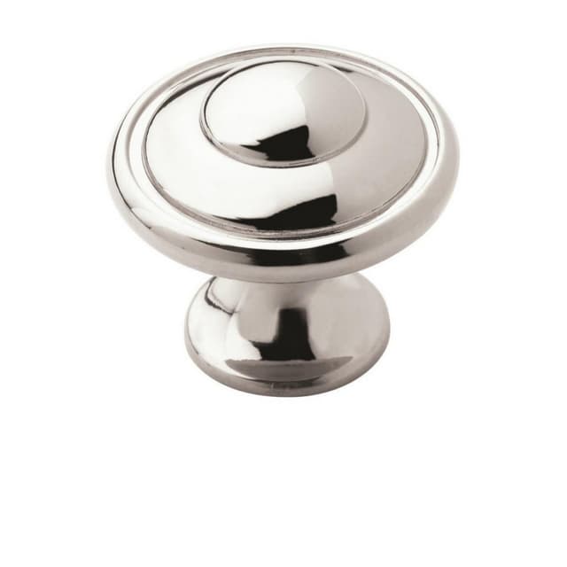 Amerock Hatfield Series Polished Chrome 1-3/16 in (30 mm) Diameter Knob, - BP5300226
